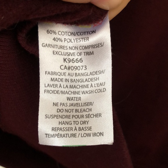 Burgundy Kangol hoodie - Picture 6 of 6